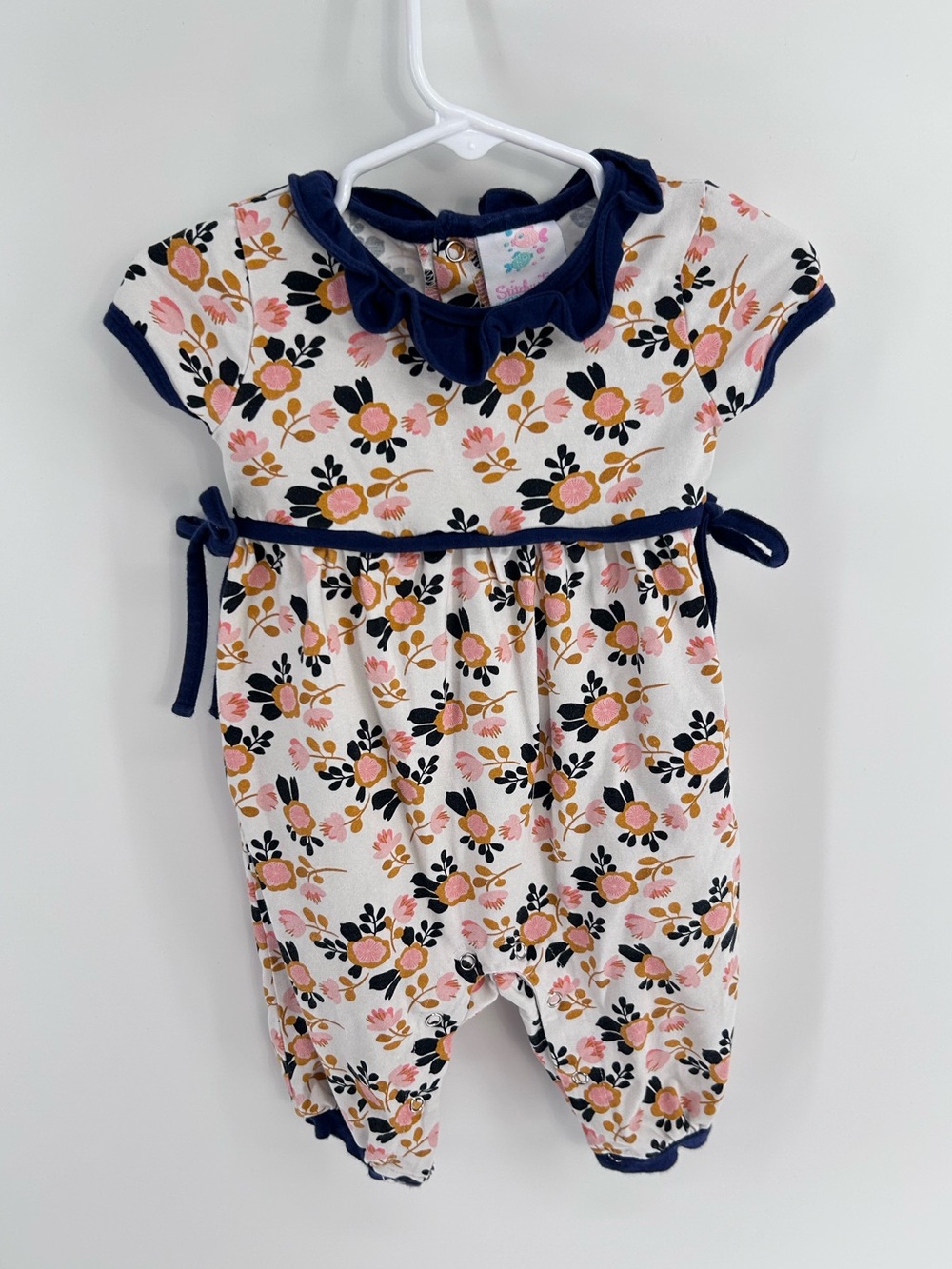 Stitchy Fish "Flower Child" Romper - 6 months